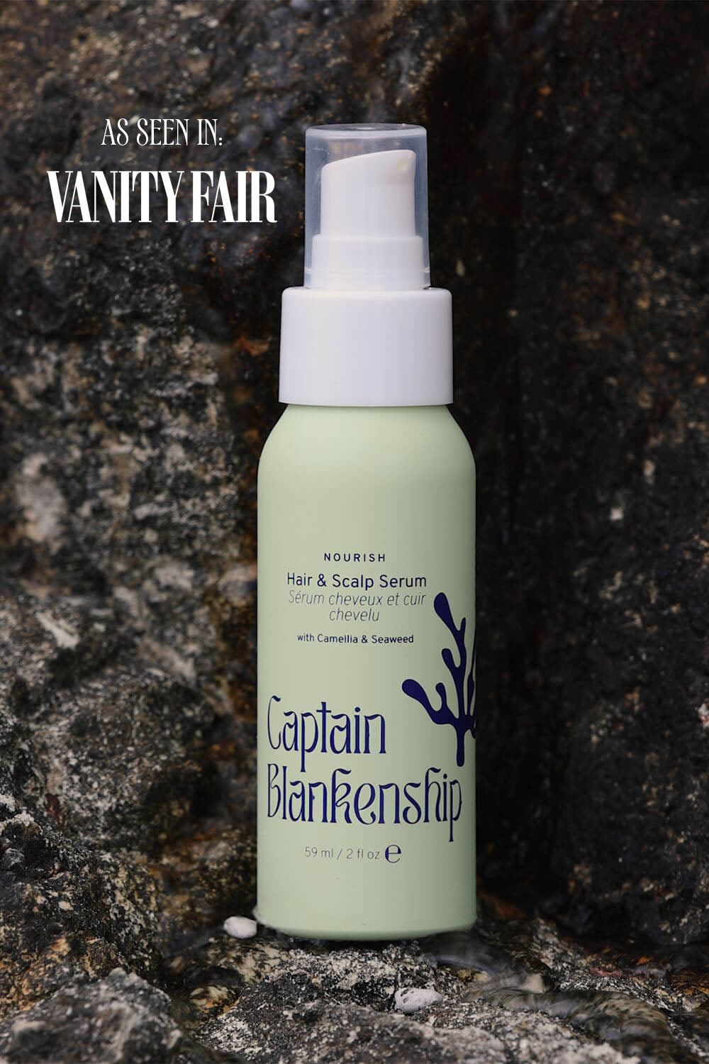 Hair and Scalp Serum for Dry Hair, Scalp Treatment Captain Blankenship as seen in Vanity Fair
