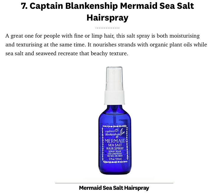 12 Best Sea Salt Sprays for Undone, Beachy-looking Texture